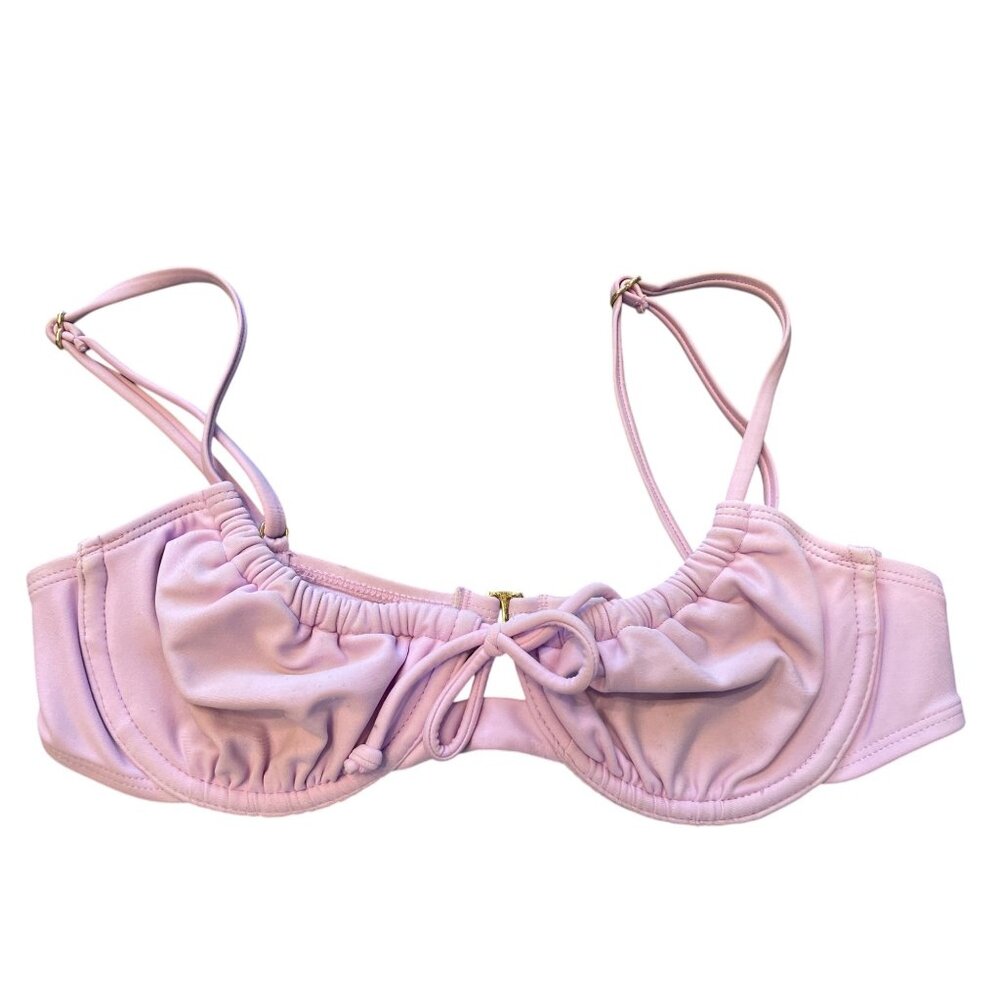 Juniors' Shirred Underwire Bikini Top - Xhilaration Lavender M‎